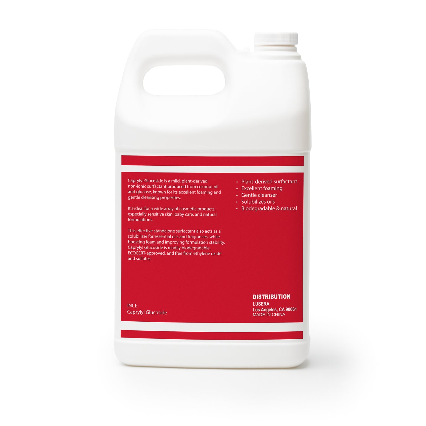 Caprylyl Glucoside | Plant-Based Non-Ionic Surfactant & Cleanser | 100% Natural Foaming Agent for DIY Skincare