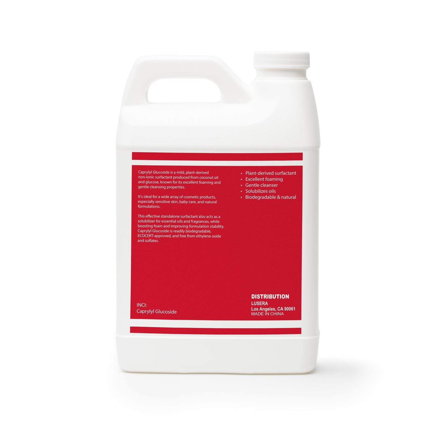 Caprylyl Glucoside | Plant-Based Non-Ionic Surfactant & Cleanser | 100% Natural Foaming Agent for DIY Skincare