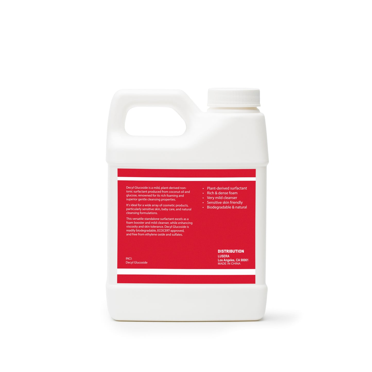 Decyl Glucoside | Plant-Based Gentle Surfactant for Sensitive Skin | Natural Foaming & Cleansing Agent | ECOCERT-Approved